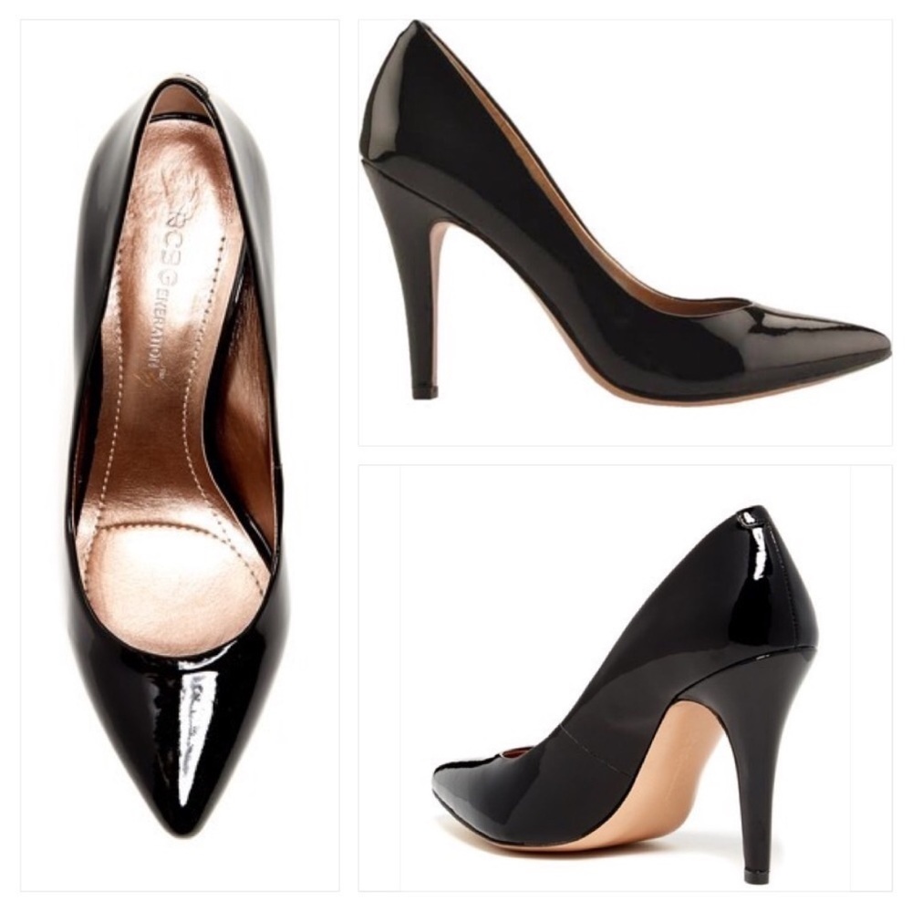BCBGeneration Glossy Black Heels